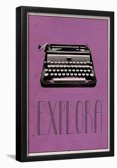 EXPLORA (Italian -  Explore)-null-Framed Poster