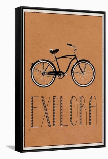 Explora (Spanish - Explore)-null-Framed Stretched Canvas