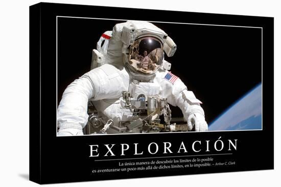 Exploración. Cita Inspiradora Y Póster Motivacional-null-Stretched Canvas