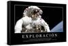 Exploración. Cita Inspiradora Y Póster Motivacional-null-Framed Stretched Canvas