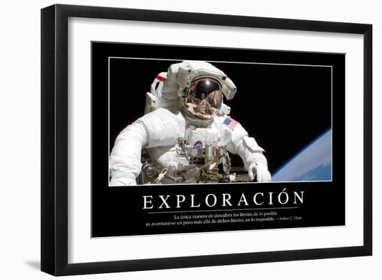 Exploración. Cita Inspiradora Y Póster Motivacional-null-Framed Photographic Print