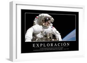 Exploración. Cita Inspiradora Y Póster Motivacional-null-Framed Photographic Print