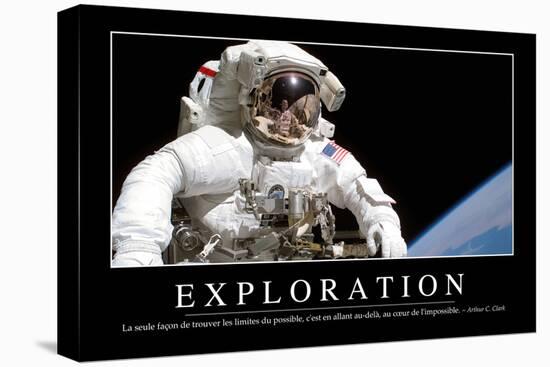 Exploration: Citation Et Affiche D'Inspiration Et Motivation-null-Stretched Canvas