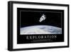 Exploration: Inspirational Quote and Motivational Poster-null-Framed Photographic Print