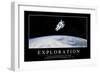 Exploration: Inspirational Quote and Motivational Poster-null-Framed Photographic Print