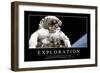 Exploration: Inspirational Quote and Motivational Poster-null-Framed Photographic Print