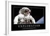 Exploration: Inspirational Quote and Motivational Poster-null-Framed Photographic Print