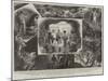 Exploration of St Michael's Cave, Gibraltar, by Naval Officers-null-Mounted Giclee Print