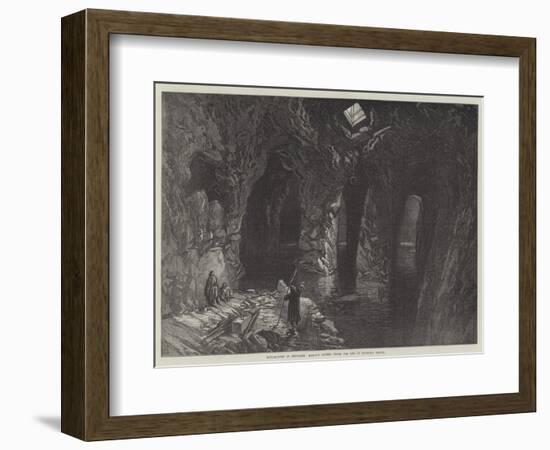 Explorations of Jerusalem, Rock-Cut Cistern under the Site of Solomon's Temple-null-Framed Giclee Print