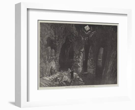 Explorations of Jerusalem, Rock-Cut Cistern under the Site of Solomon's Temple-null-Framed Giclee Print