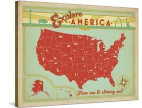 Explore America: From Sea To Shining Sea-Anderson Design Group-Stretched Canvas