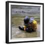 Explore: Child in the Rain-Nicole Katano-Framed Photo