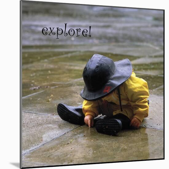 Explore: Child in the Rain-Nicole Katano-Mounted Photo