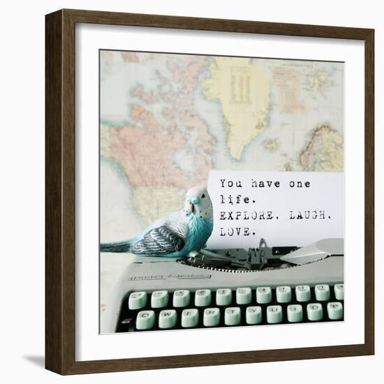 Explore, Laugh, Love-Susannah Tucker-Framed Art Print