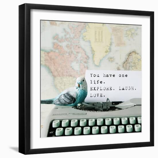 Explore, Laugh, Love-Susannah Tucker-Framed Art Print