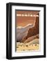 Explore Montana, See America-Michael Crampton-Framed Art Print