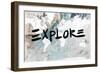 Explore Neutral World Map-Kent Youngstrom-Framed Art Print