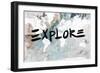 Explore Neutral World Map-Kent Youngstrom-Framed Art Print