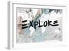 Explore Neutral World Map-Kent Youngstrom-Framed Art Print