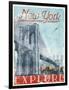 Explore New York-Jace Grey-Framed Art Print