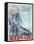 Explore New York-Jace Grey-Framed Stretched Canvas