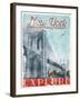 Explore New York-Jace Grey-Framed Art Print