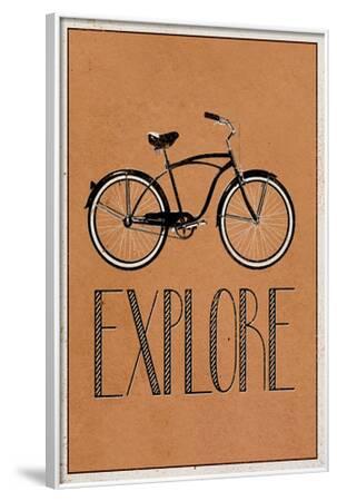 'Explore Retro Bicycle Player Art Poster Print' Posters | AllPosters.com