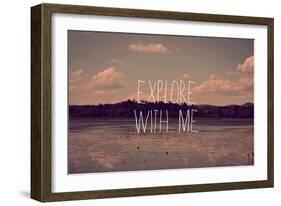 Explore with Me-Vintage Skies-Framed Giclee Print