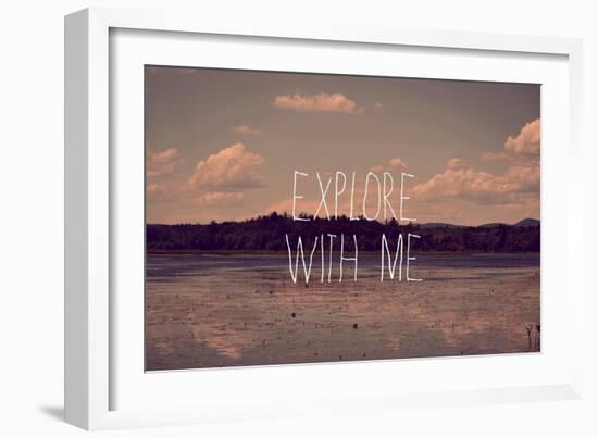 Explore with Me-Vintage Skies-Framed Giclee Print