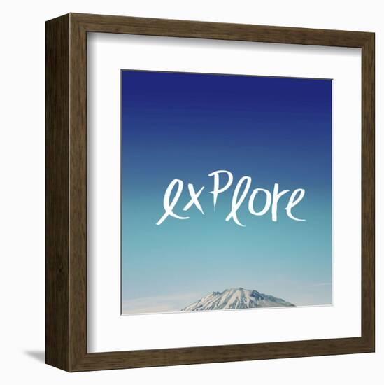 Explore-Leah Flores-Framed Art Print