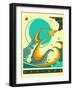 Explore-Jazzberry Blue-Framed Art Print