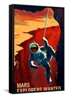 Explorers Wanted-NASA-Framed Stretched Canvas