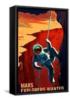 Explorers Wanted-NASA-Framed Stretched Canvas