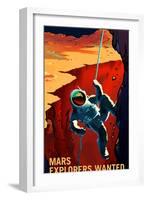 Explorers Wanted-NASA-Framed Art Print