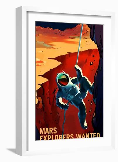 Explorers Wanted-NASA-Framed Art Print