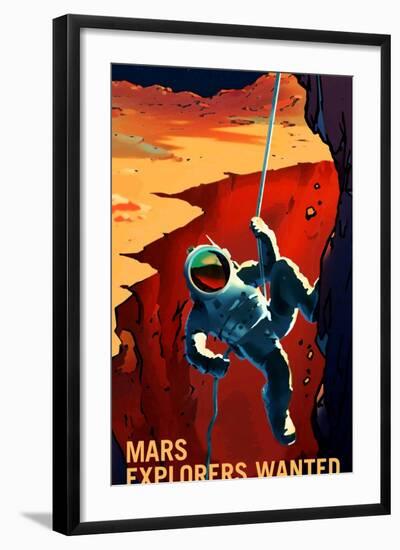 Explorers Wanted-NASA-Framed Art Print