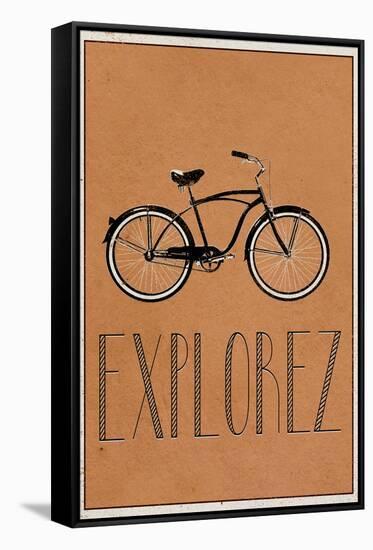 Explorez (French - Explore)-null-Framed Stretched Canvas