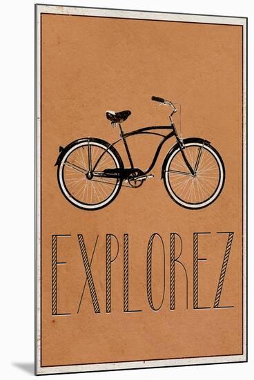 Explorez (French - Explore)-null-Mounted Poster