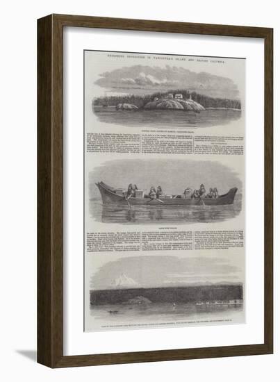 Exploring Expedition in Vancouver's Island and British Columbia-null-Framed Giclee Print