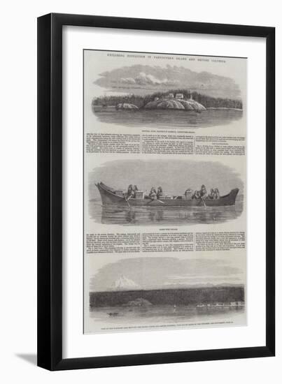 Exploring Expedition in Vancouver's Island and British Columbia-null-Framed Giclee Print