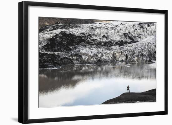 Exploring Solheimajokull Glacier, South Iceland (Sudurland), Iceland, Polar Regions-Matthew Williams-Ellis-Framed Photographic Print