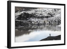 Exploring Solheimajokull Glacier, South Iceland (Sudurland), Iceland, Polar Regions-Matthew Williams-Ellis-Framed Photographic Print