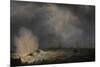 Explosion at Antwerp of Dutch Gunboat No 2, Commanded by Jan Van Speyk, 5 February-Martinus Schouman-Mounted Premium Giclee Print