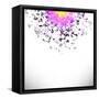 Explosion Cloud of Grey Pieces-Valerii Stoika-Framed Stretched Canvas
