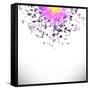 Explosion Cloud of Grey Pieces-Valerii Stoika-Framed Stretched Canvas