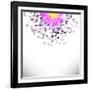 Explosion Cloud of Grey Pieces-Valerii Stoika-Framed Art Print