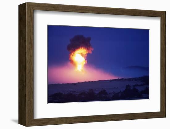 Explosion Lights the Sky-Paul Souders-Framed Photographic Print