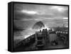 Explosion of a Depth Charge Launched from U.S. Coast Guard Cutter Spencer-null-Framed Stretched Canvas