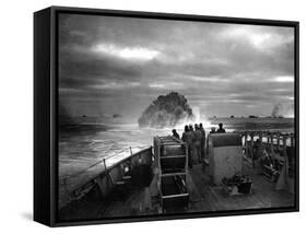 Explosion of a Depth Charge Launched from U.S. Coast Guard Cutter Spencer-null-Framed Stretched Canvas