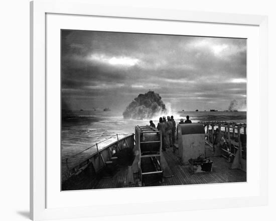 Explosion of a Depth Charge Launched from U.S. Coast Guard Cutter Spencer-null-Framed Photo